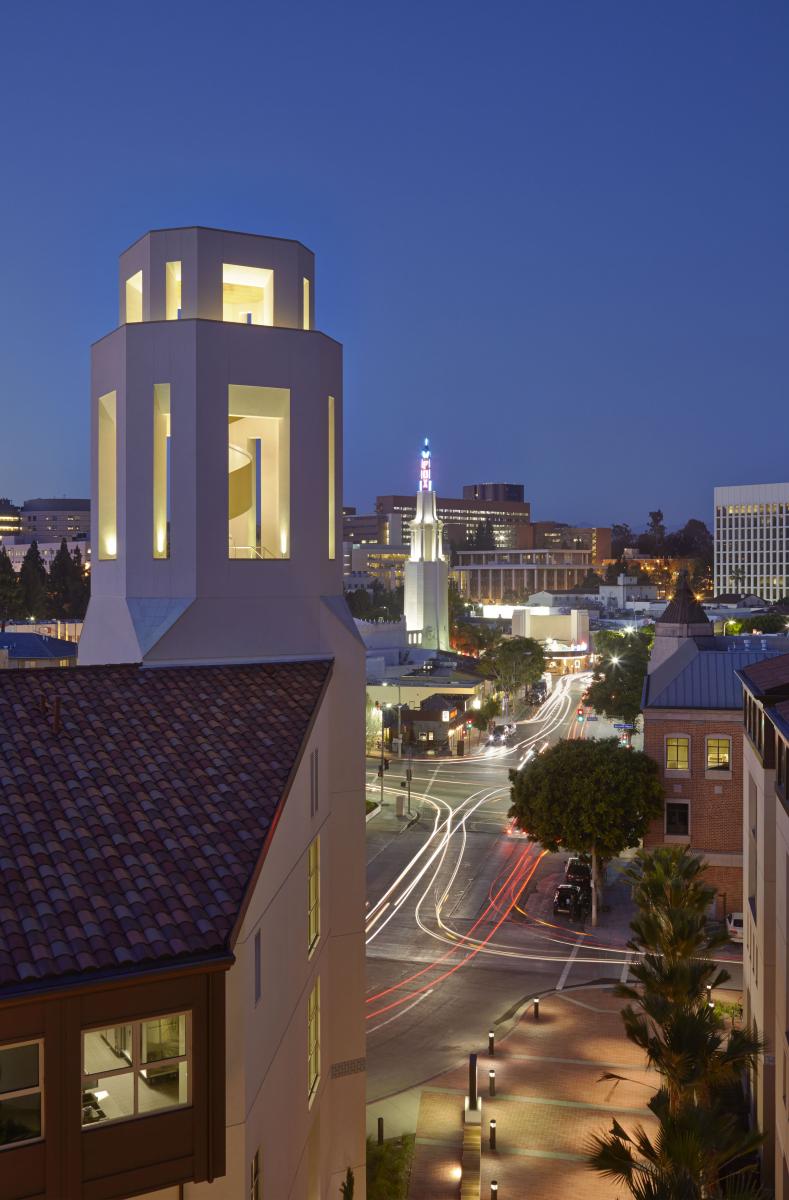 A night view of UCLA